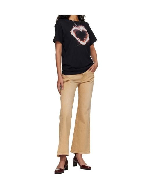 R13 Natural Mid-Rise Flared Jeans