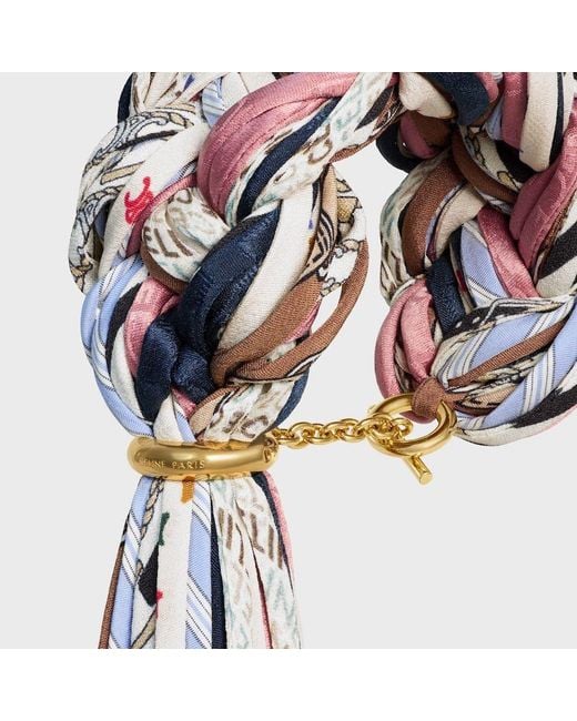 Céline White Kaleidoscope Woven Ornaments