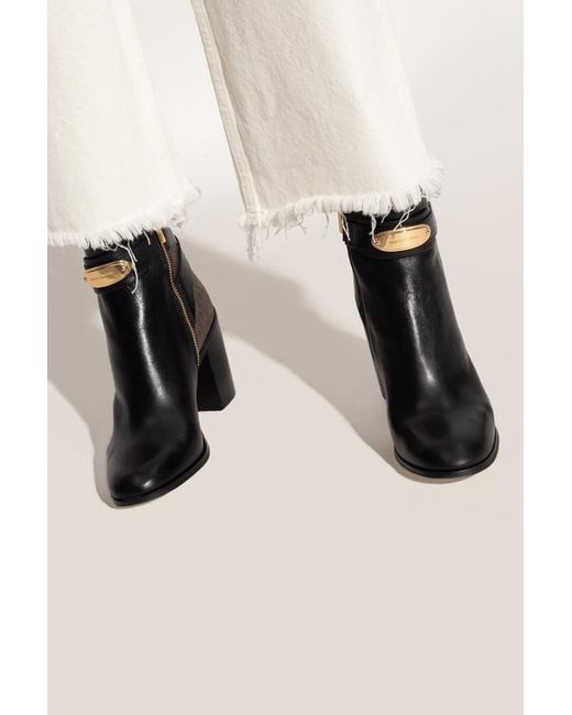 Michael Kors Black Darcy 95Mm Ankle Leather Boots