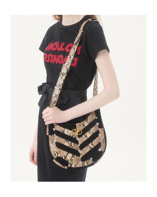 Valentino Black Apollon Dyonisos Crewneck T-Shirt