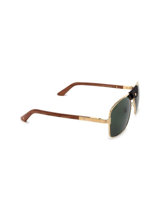 Cartier Green Logo Sunglasses
