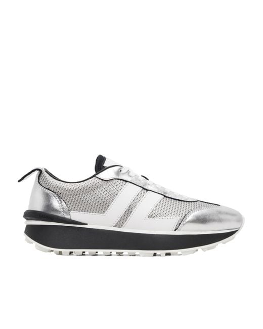 Lanvin White Lace-Up Sneakers for men