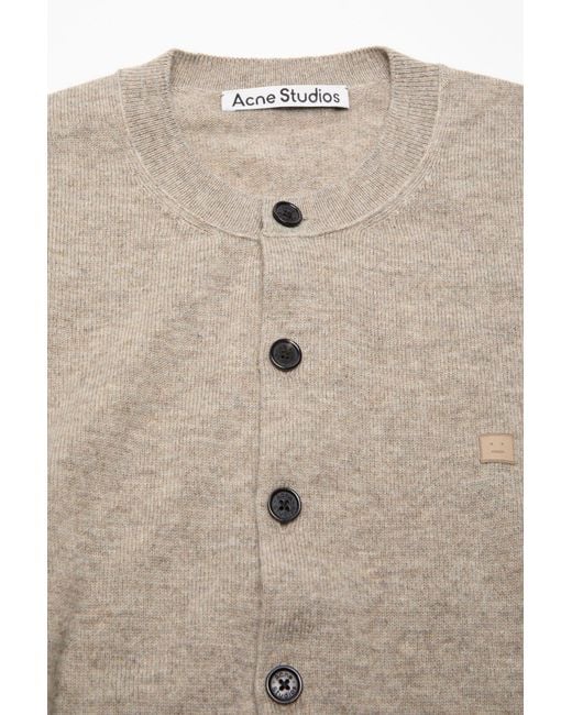 Acne Natural Buttoned Cardigan
