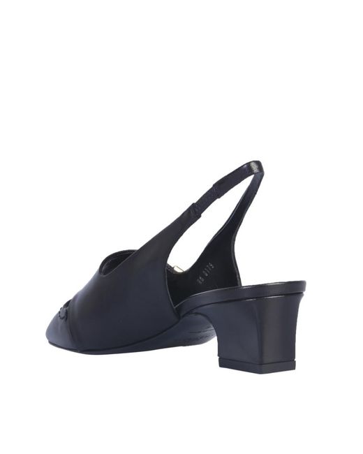 Givenchy Blue Mystic 50Mm Logo Plaque Slingback Pumps
