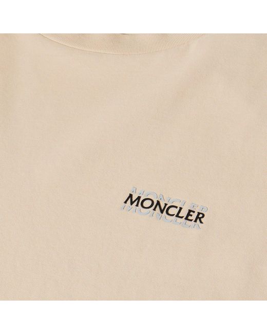 Moncler Natural Logo Short-Sleeved T-Shirt for men