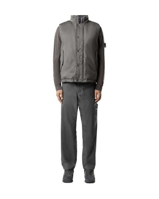 Stone Island Gray Regular-Fit Chino Trousers With Natural Weather Protection for men