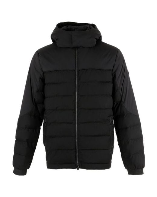 Zegna Black Hooded Puffer Coat for men