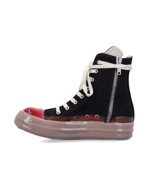 Rick Owens Brown High-Top Lace-Up Sneakers for men