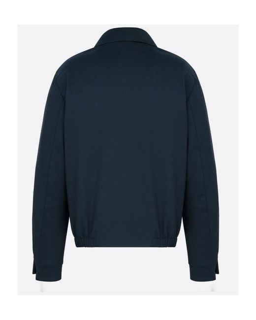 Dior Blue Zip-Front Jacket for men