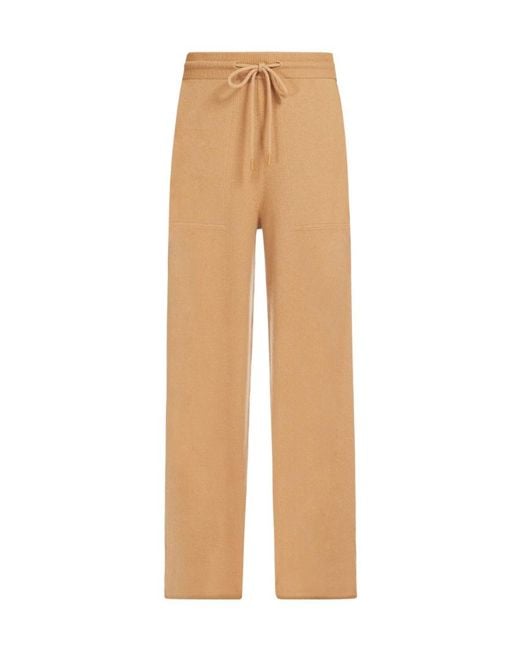 Max Mara Natural Cashmere Drawstring Casual Pants
