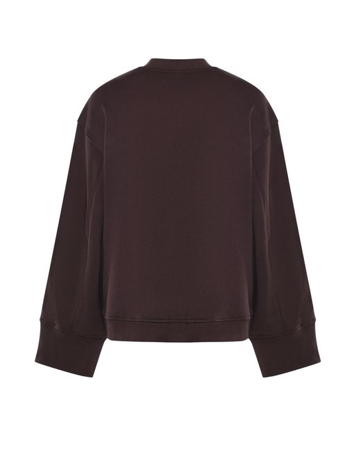 Frankie Shop Purple Cropped Sweatshirt