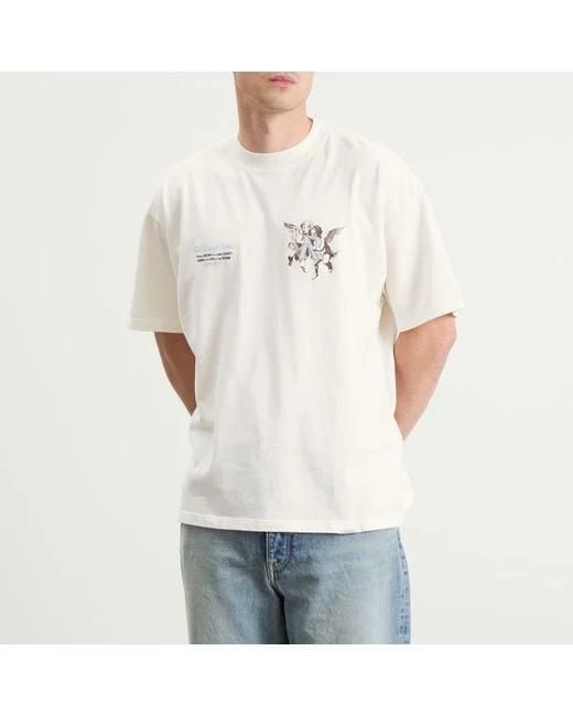 Represent White Legacy Cherubs Crew Neck T-Shirt for men