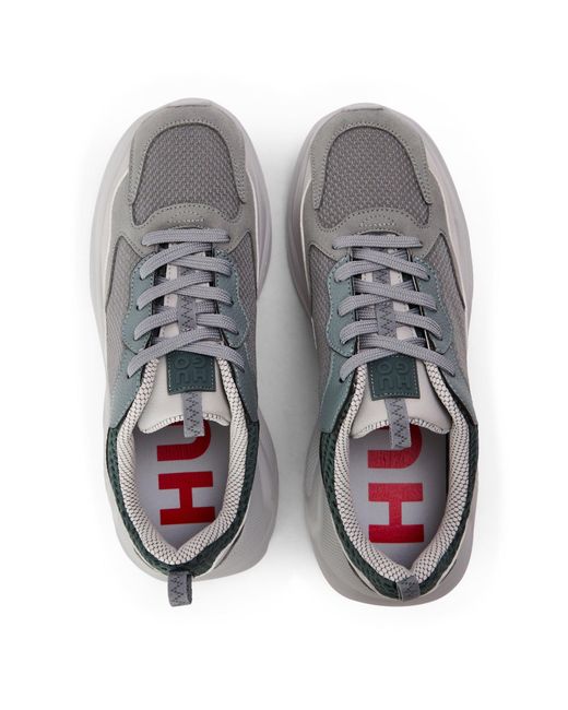 Boss Gray Runners Low-Top Trainers for men