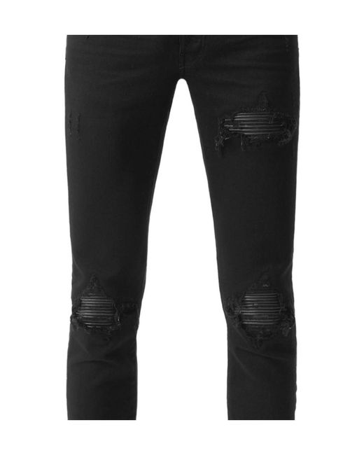 Amiri Black Mx1 Distressed Jeans for men