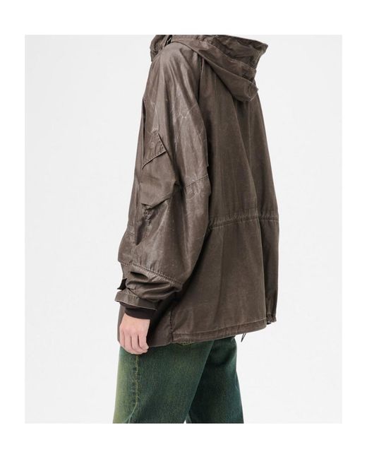 Our Legacy Brown Horizon Hooded Jacket for men