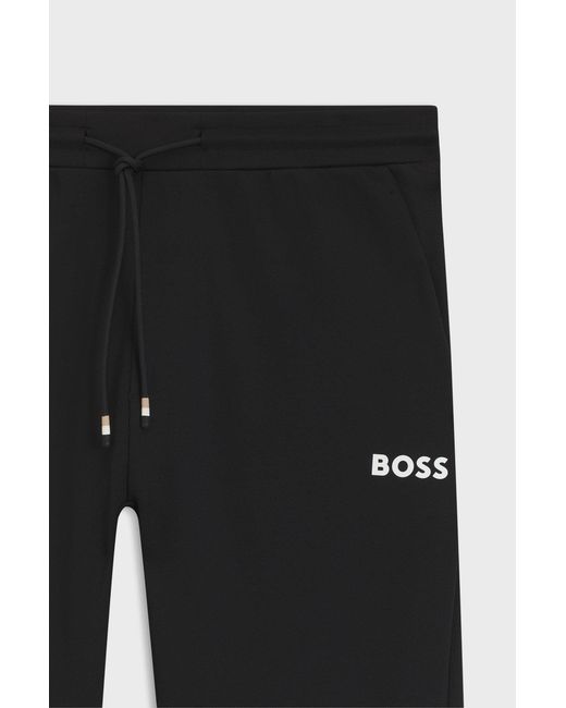 Boss Black Logo-Detail Zip-Cuffed Track Pants for men
