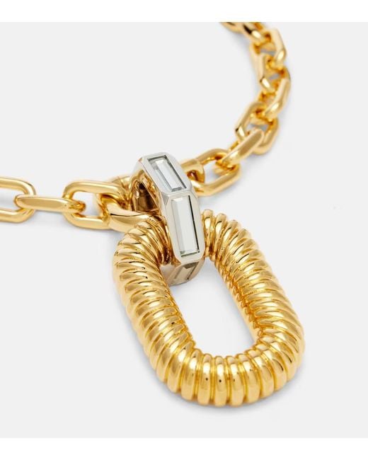 Rabanne Metallic Link Xl Pendant Necklace