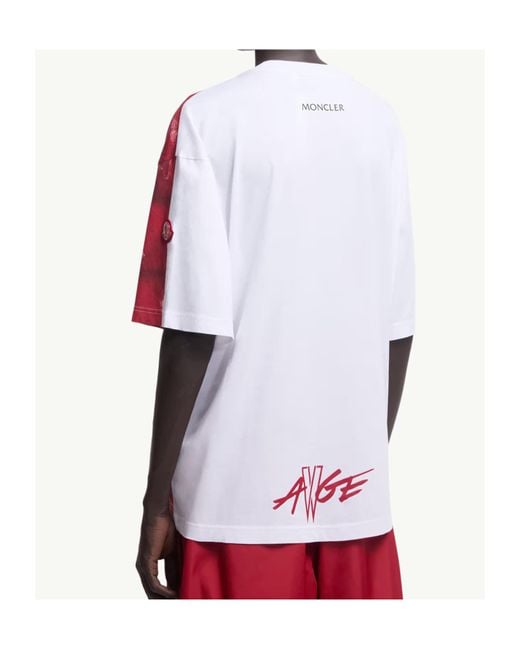 Moncler Red X Asap Rocky Logo Patch T-Shirt for men