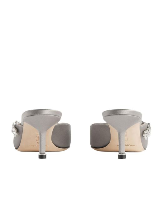 Balenciaga White Manolo Blahnik Mule