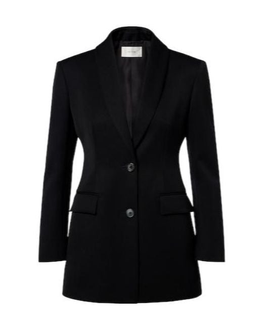 The Row Black Bettina Wool Blazer