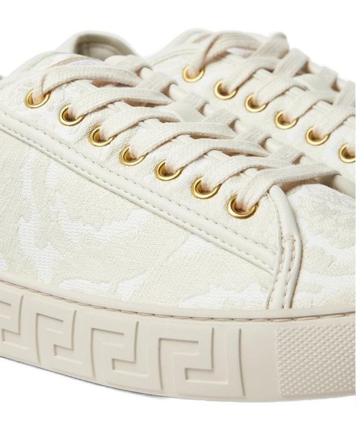 Versace Natural Barocco Greca Sneakers