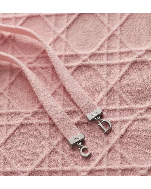 Dior Pink Short Flared Cannage Dress