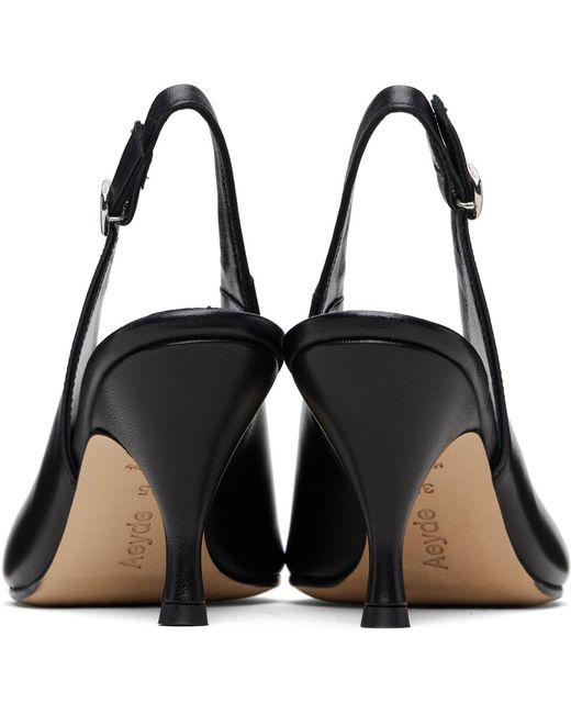 Aeyde Blue Carla Slingback Pumps