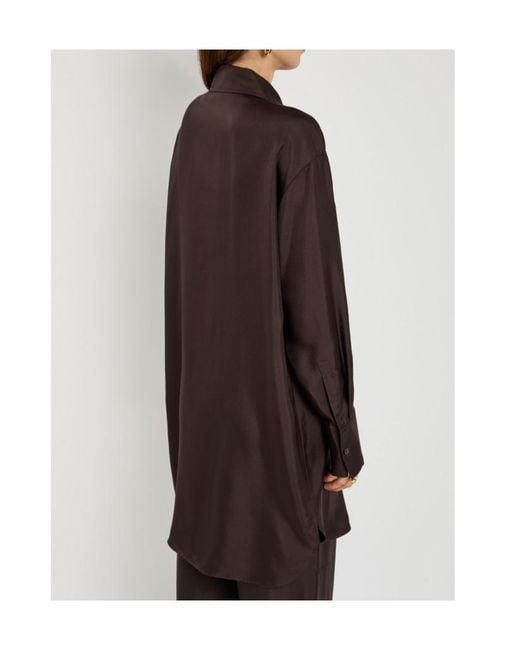 Rohe Brown Silk Shirt