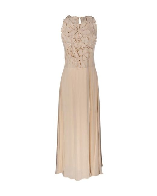 Forte_forte Natural Floral Appliqué Dress