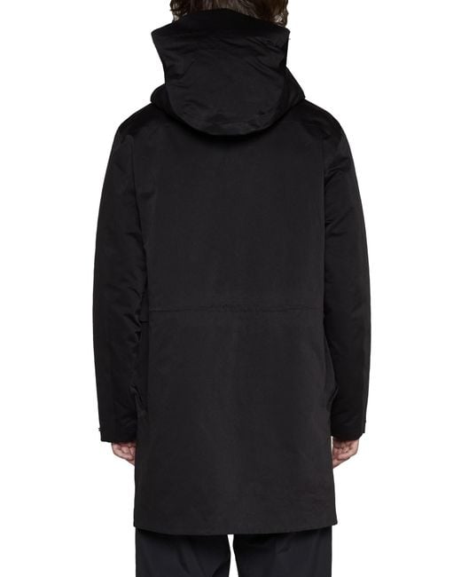 C P Company Blue Hooded Padded Coat for men