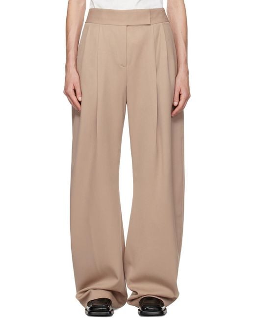 The Attico Natural The Gary Long Pants