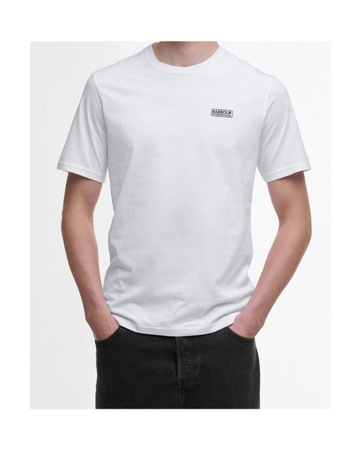 Barbour White Logo Short-Sleeved T-Shirt for men