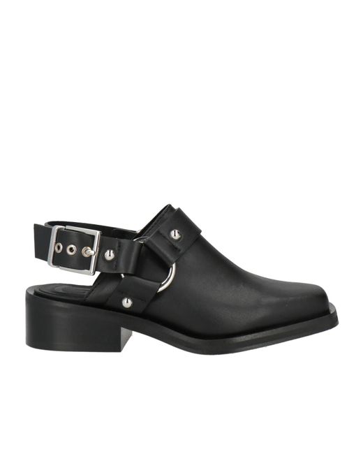 Ganni Black Plain Colour Court
