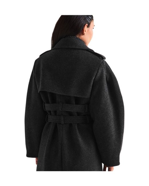 Ganni Black Long Coat