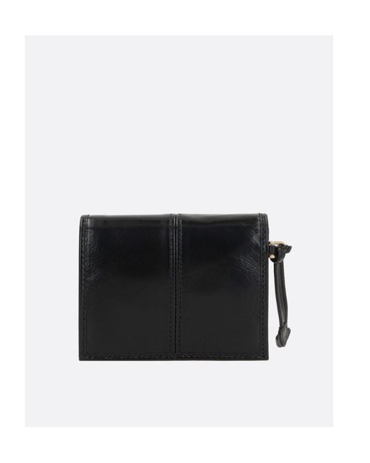 Prada Black Triangle-Logo Bi-Fold Wallet