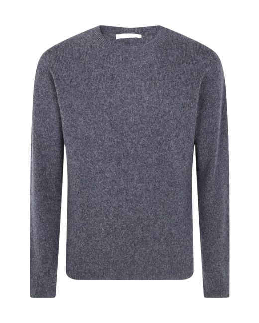 Nuur Blue Crew-Neck Sweater for men