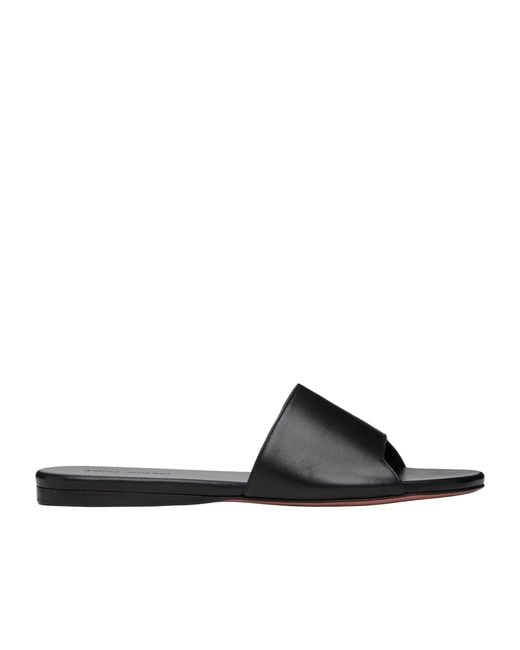 AMINA MUADDI Black Bianca Slippers