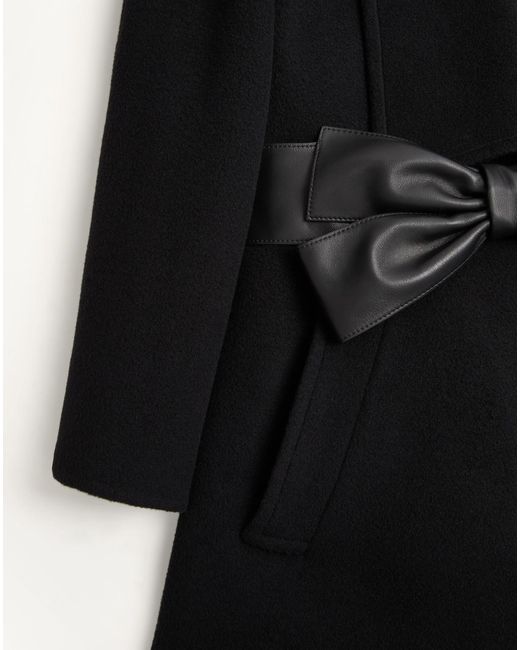 Valentino Black Long-Sleeved Coat