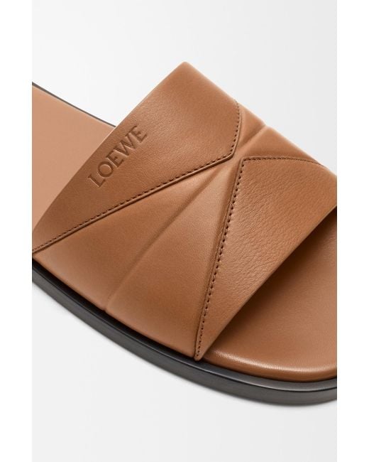 Loewe Brown Open-Toe Slippers for men