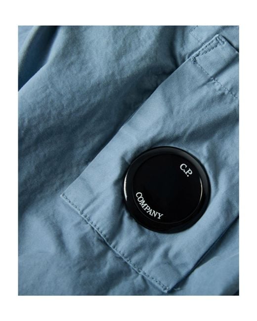 C P Company Blue Hooded Jacket for men