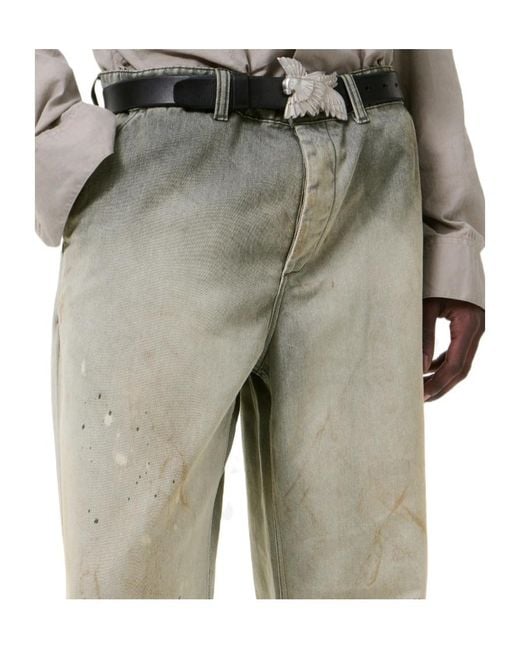Our Legacy Gray Rig Chino Wide-Leg Jeans for men