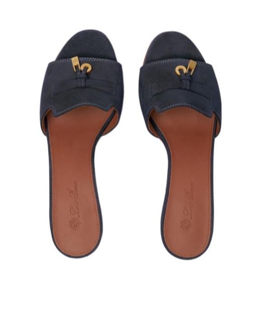 Loro Piana Blue Summer Charms Sandal