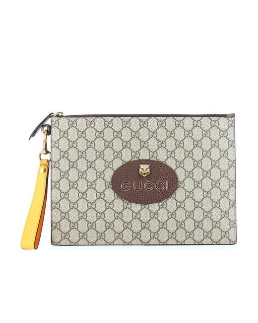 Gucci Metallic Gg Supreme Neo Vintage Pouch for men