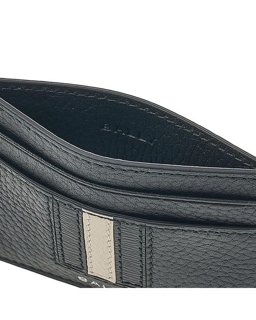 Bally Black Logo Card Bag for men