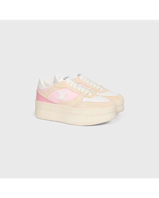 Céline Pink Block Wedge Sneaker