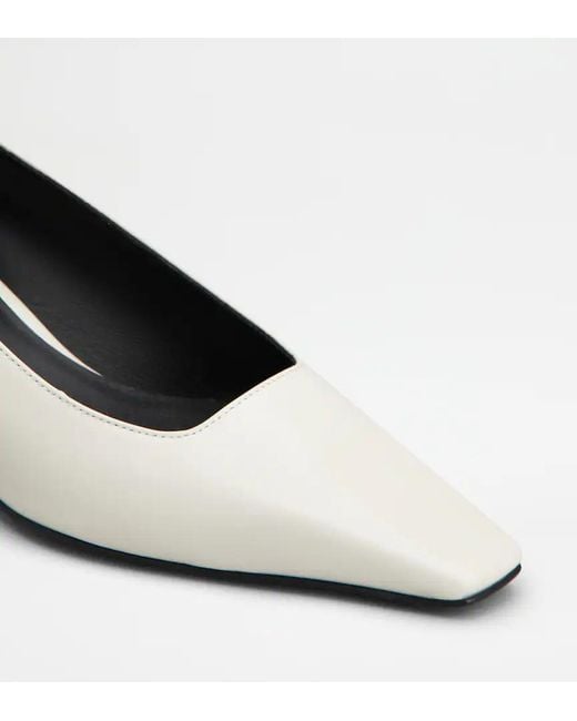 Tod's White Pumps