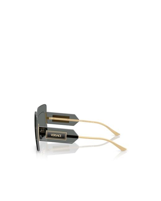 Versace Gray Logo Sunglasses