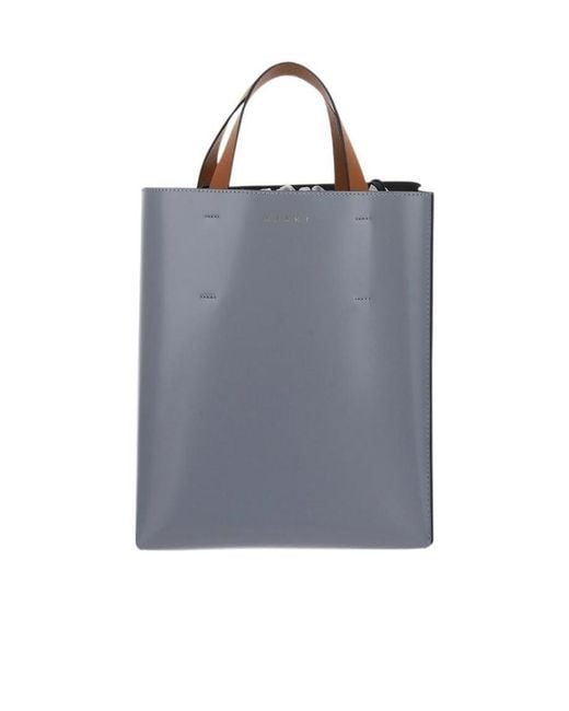 Marni Blue Small Museo Tote Bag