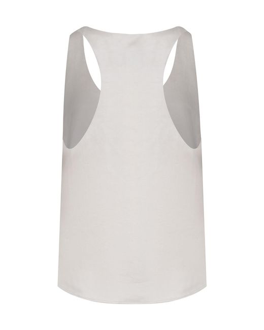 Alysi White Scoop-Neck Tank Top