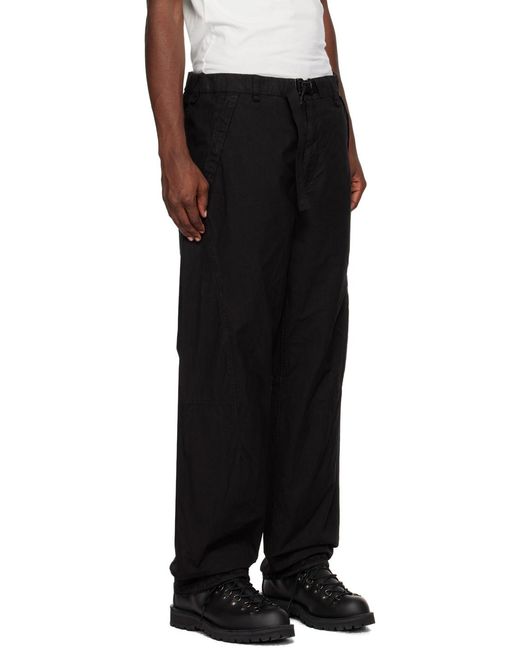 C P Company Blue Belted Straight Leg Pants for men
